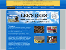 Tablet Screenshot of lees-bees.com